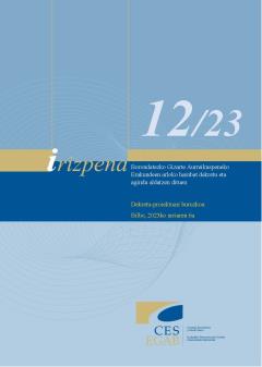 12/23 Irizpena urriaren 6koa, Borondatezko Gizarte Aurreikuspeneko Erakundeen arloko hainbat dekretu eta agindu aldatzen dituen dekretu-proiektuari” buruzkoa